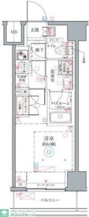 クレヴィスタ横浜関内IIの物件間取画像
